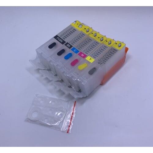 YOTAT 6 colors refillable ink cartridge PGI550 PGI-550 CLI-551 for Canon PIXMA MG6350 printer