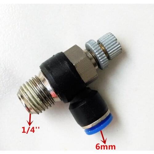 10pcs/lot Pneumatic Air Fitting Throttle valve Air Speed Control SL6-2 6mm-1/4