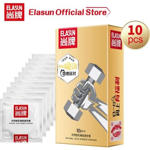 Elasun Condom Contraceptive G Point Stimulation Delay Ejaculation Cock Thicken Condoms For Men Penis Sleeve Adult Intimate Goods