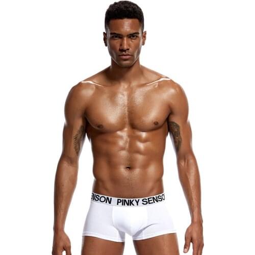 Pink Sexy Underwear Mens Boxer Shorts Gay Penis Bag Pajamas Mens Underwear Popular Boxing
