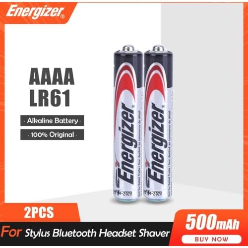 2pcs/lot Energizer AAAA 1.5V Alkaline Batteries E96 LR61 For Laser Pen Stylus Bluetooth Earphone Touch Pen LR8D425 MN2500 MX2500