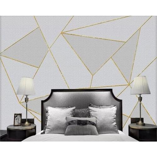 Beibehang Custom silky wallpaper geometric classic landscape scenery TV sofa background wallpaper home decorations 3d wallpaper