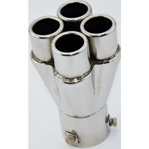 Universal 57mm 2.24'' Stainless Steel Auto Car Tail Exhaust Tips Round Muffler Pipe