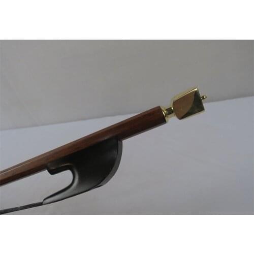 Baroque style upright bass bow 3/4, black Horsehair letterwood3/4 bass bow#10240