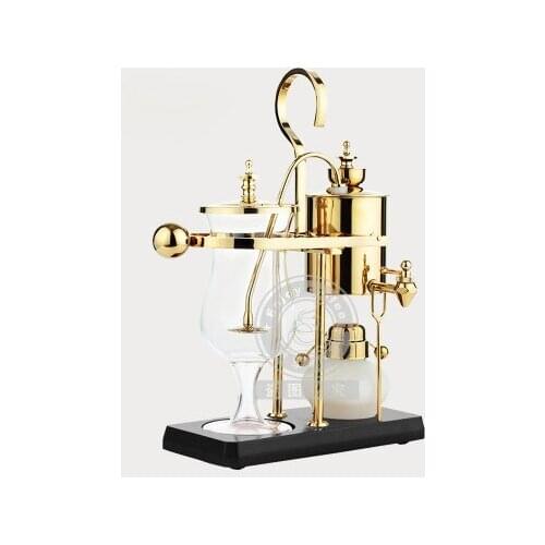 Suction type coffee pot Hand coffee machine High borosilicate glass+304 Stainless steel pot 4-5 people use 26.6x12x37cm