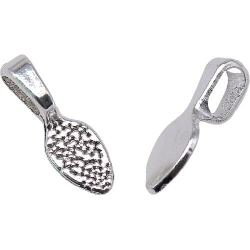 WYSIWYG 10pcs 7x21mm Pendant Charm Clip Clasp Bail Beads Loose Spacer Beads Bail Beads Pendants For Jewelry Making