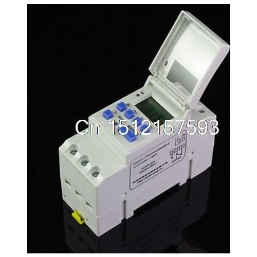 1 x DIN RAIL DIGITAL PROGRAMMABLE WEEKLY TIMER Relay 220V 16A