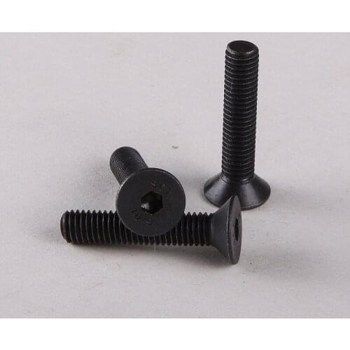 20PCS Cheap 10.9 Ping Cup Screws Countersunk Head Flat Head Hex Socket Head Cap Screws M4 * 25