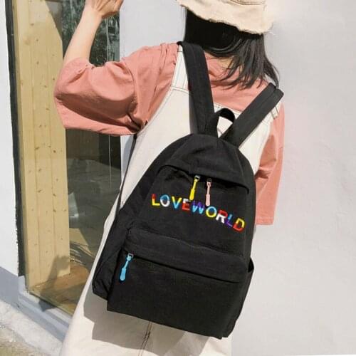 2020 Casual Wild Backpacks Women Bags Nylon Embroidery High Capacity Solid Softback Fashion School Bag For Teenage Girls Travel