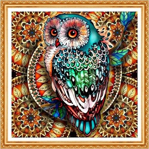 2021 Diamond Painting Full Square Owl 5D DIY Diamond Embroidery Picture Of Rhinestone Animal Christmas Decoration Home Arts