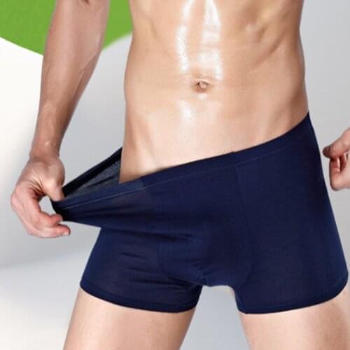 5pc/lot Mix Color Mens Underwear Boxer Shorts Underpants Breathable Underwear Plus Size XL-5XL