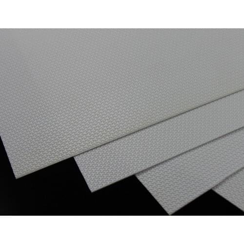 ABS48 4pcs ABS Styrene Plasticard Wall Floor Brick Sheet 215mm x 300mm White Architectual