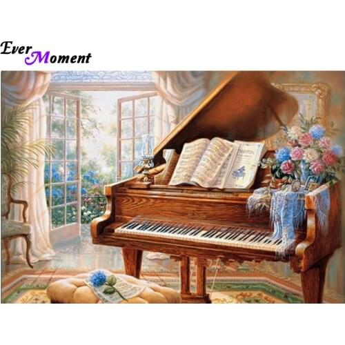 Diy diamond painting cross stitch piano painting Resin Drill Icon Diamond embroidery all diamond mosaic Decor Painting ASF500