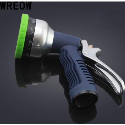 Car Wash Garden Hose Nozzle 9Pattern Handheld High Pressure Water Sprayer Gun Car Cleaning Watering Lawn Sprinkler Nozzle