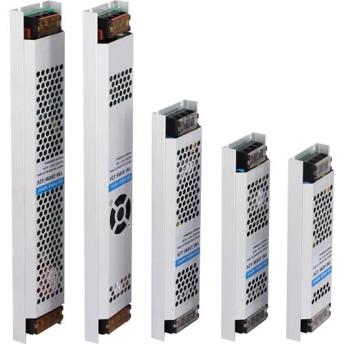 Constant Voltage Driver Switch Power Supply 12v 24v 60w 100w 150w 200w 300w 400w Slim&Thin For Fed Lighting CCTV