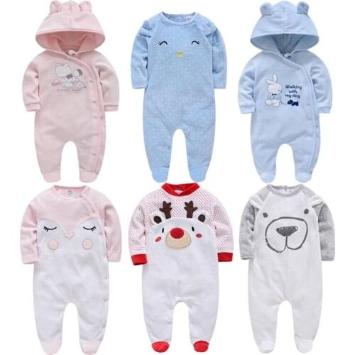Kavkas Baby Girls Rompers Winter Christmas Jumpsuit bebe Clothing 0-24M Newborn Baby Boy Halloween Clothes Pajamas roupa de bebe