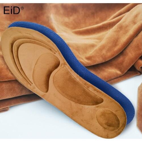 EiD 4D Fluff Keep Warm Heated Cashmere Thermal Insoles Thicken Soft Breathable Winter Sport Shoes Insert For Man Woman Boots Pad