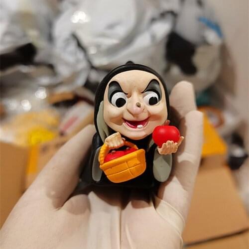 Disney Villains Series Anime Snow White The Evil Queen Action Figure Toys Model 9CM PVC Action Doll Toys for Kids Girls