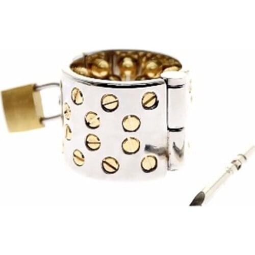 Kalis Teeth Spike Extreme Chastity Device Cock Ring Cock Lock for Men Scrotum Pendant Male Torture Devices BDSM Toys C049E