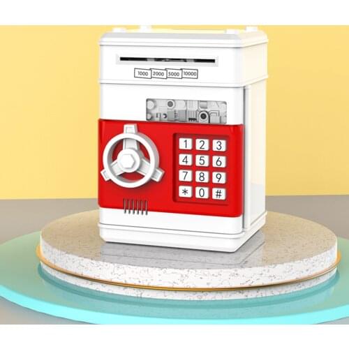 Electronic Password Money Box Code Key Lock Piggy Bank Automatic Coins Cash Saving Money Box Counter Mini Safe Box Child Gift