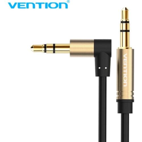 Vention Aux Cable 3.5mm Jack Audio Cable 90 Degree Right Angle 3.5 AUX Cord for Car iphoneheadphone beats speaker MP3/4 aux wire