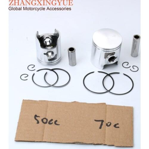 50cc 70cc Piston Kit for Gilera GP Replica SMT SM Sioux GSM RCR Enduro Zulu50 Euro2 EBE50 2T 40mm 47mm Motorcycle