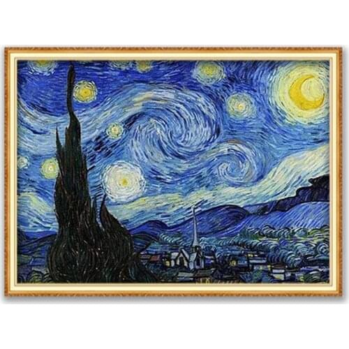 Nature DIY Embroidery 11CT Cross Stitch Kits Craft Needlework Set Cotton Thread Printed Canvas Home Decoration Wholesale Design