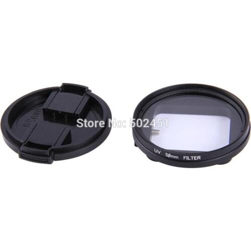 New 3in1 58mm UV Filter Set + Adapter +Lens Protector For GO PRO GoPro Hero 3 Camera for GoPro Hero 3 Camera Gopro accessories