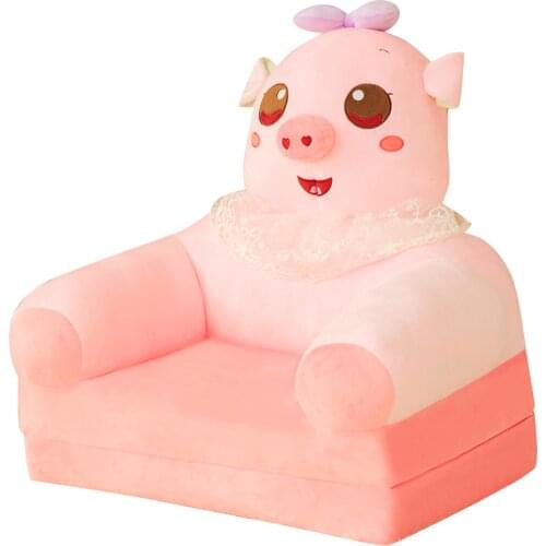 New cute cartoon sofa stuffed anima seat plush toys variety of folding sofa furniture decoration childrens lazy seat sofa gifts