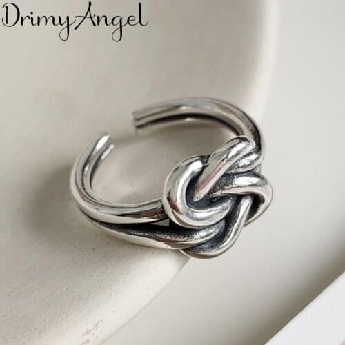 Charming Boho Korean Open Adjustable Size Bow Rings for Women Wedding Ring Jewelry Valentines Day GIFT