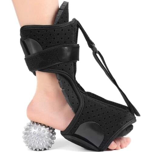 Plantar Fasciitis Night Splint Foot Drop Orthotic Brace Adjustable Elastic Dorsal Night Splint With Ball For Heel, Ankle