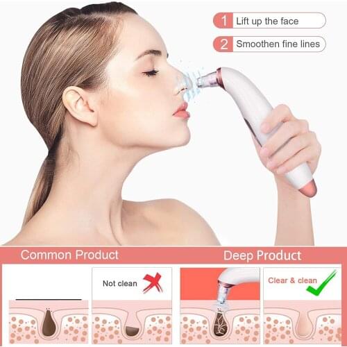 Ultrasonic Face Cleaning Skin Scrubber Wrinkles Reduce Blackhead Removal Pore Cleaner Tools Care
