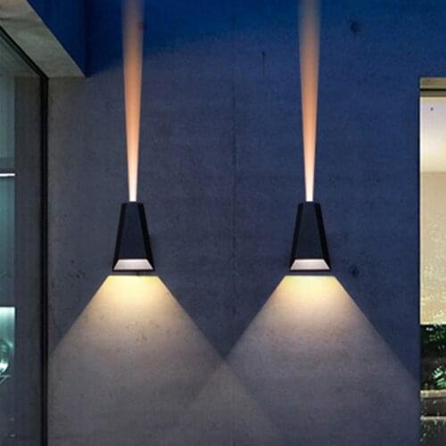 Waterproof LED Wall Lamp 10W Aluminum Outdoor Villa Balcony Exterior Wall Sconce Hotel Park Front Door Corridor Fence Wall Light