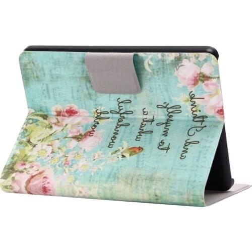 High Quality Print Paint Stand PU Leather Sleeve Skin Cover Protective Case For Kindle 2016 8th Generation Ebook New Kindle 8th