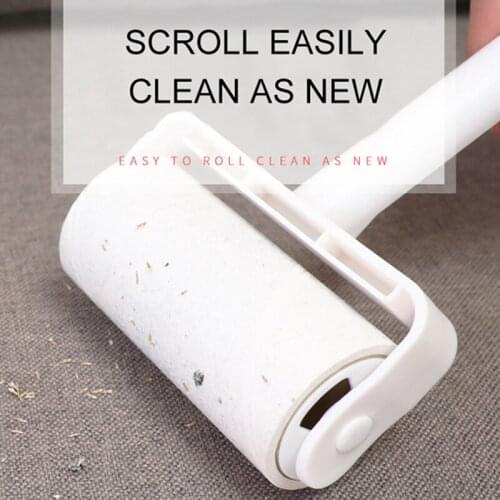 High Quality Sticky Hair Brush With Handle Brush Dust Remover Sticky Clothes Pet Dog Hair Fabric Fluff Roller Cleaner Accessory