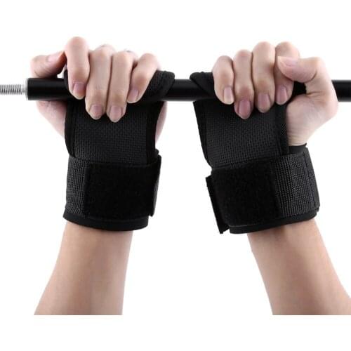 YOSOO Grip Weight Lifting Pad Gloves Gym Fitness Weightlifting Wrist Support Palm Protect Anti Skid gloves Wristbands Wrap Brace