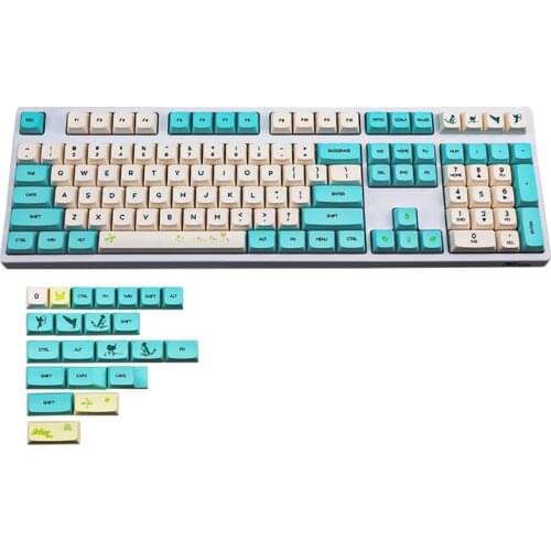 130 Keys XDA Profile PBT Keycaps DYE Sublimation For 61 64 87 104 108 Keys Cherry Mx Switch Mechanical Keyboard