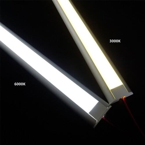 5pcs 12VDC 50CM 20Inch Under Cabinet Bar Light,Dual Row Tape 120LED 10W 1000LM 39MM Wide Wardrobe Closet Cupboard Ceiling Strip