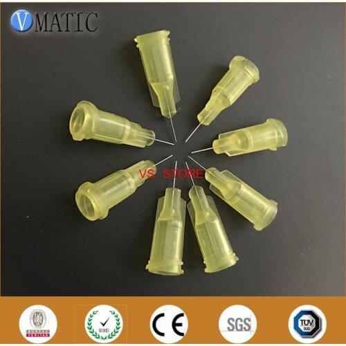 Free Shipping Non Sterilized 32G Stainless Steel Chemical Needles 100Pcs 1/2'' Inch Tube Length Glue Dispensing Needle