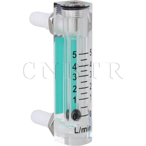 CNBTR Acrylic 70mm Height LZQ-1 Flowmeter 0-5 LPM Flow Meter for Oxygen Adjustable