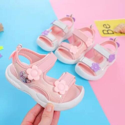 Disney childrens cartoon Minnie Mickey non-slip soft sole casual shoes baby first walker sneakers boys and girls shoes