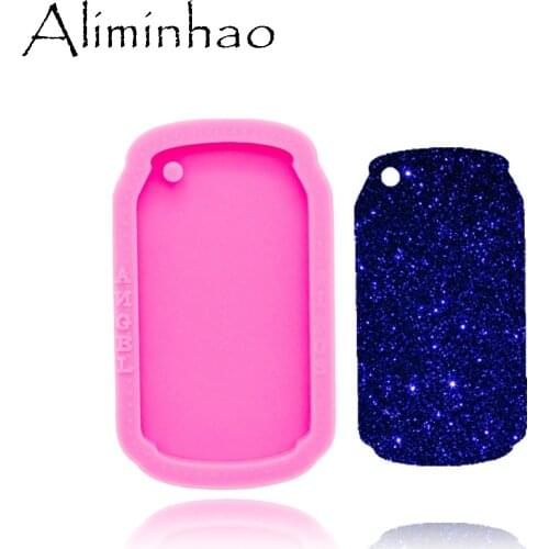 DY0388 Shiny soda can mold Silicone Molds DIY resin epoxy keychains Mould for jewelry Key ring pendant decoration