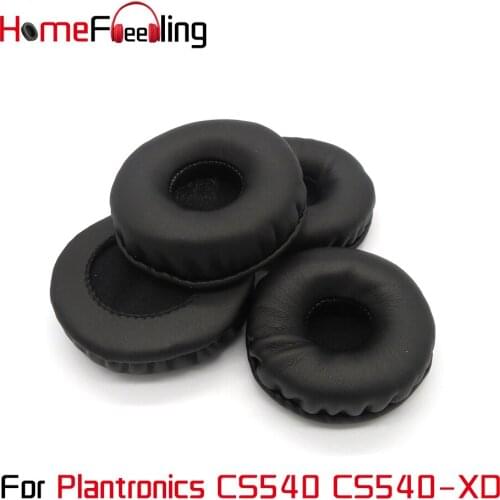 Homefeeling Ear Pads For Plantronics CS540 CS540XD Earpads Round Universal Leahter Repalcement Parts Ear Cushions