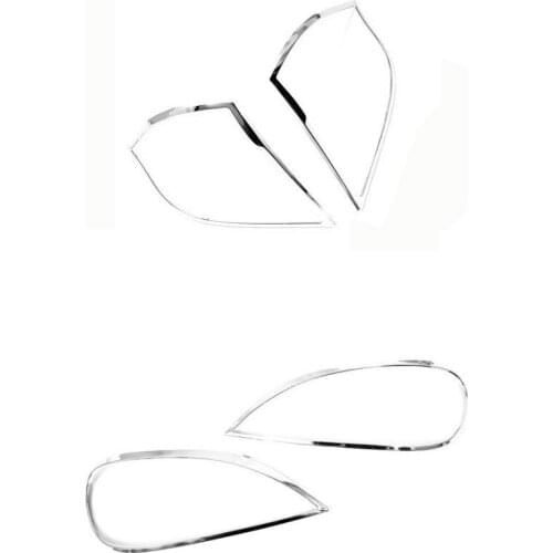Chrome Styling Head Light Cover and Tail Light Cover For Mercedes Benz W163 ML Class Pre-facelifted Model