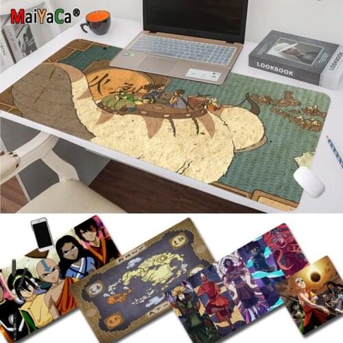MaiYaCa Cool New Avatar the Last Airbender Silicone large/small Pad to Mouse Game Free Shipping Large Mouse Pad Keyboards Mat
