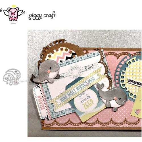 Piggy Craft metal cutting dies cut die mold Whale decoration Scrapbook paper craft knife mould blade punch stencils dies