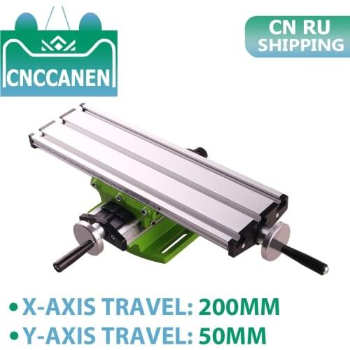Miniature Precision Multifunction Working Table Milling Machine Bench Desk Drill Vise X Y-Axis Adjustment Coordinate Worktable