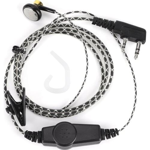 Walkie‑Talkie Earphone Headset 2 Way Radio 2Pin K‑Type For Kenwood KPG/TH/TK