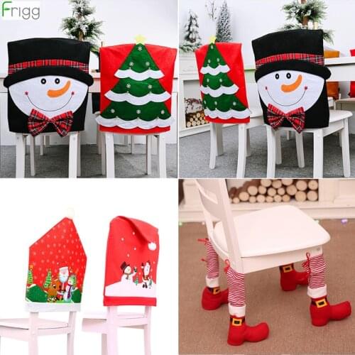 Christmas Chair Cover Merry Christmas Decoration For Home 2020 Christmas Ornament Xmas Navidad Noel Gifts Happy New Year 2021