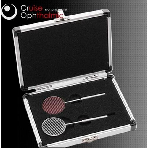 Maddox Tester Aluminium Case | Red Filter and Strip Line | Optometric Refined Measure |2 pcs in | handle length 68mm | maddox